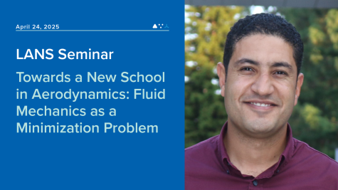 LANS Seminar Graphic featuring the title and date for the event, and a image of the speaker.