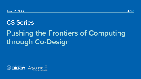 CS seminar graphic featuring the title and date.
