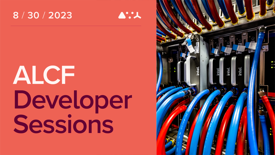 August 30 Developer Session graphic featuring title, date, and image of Sunspot.