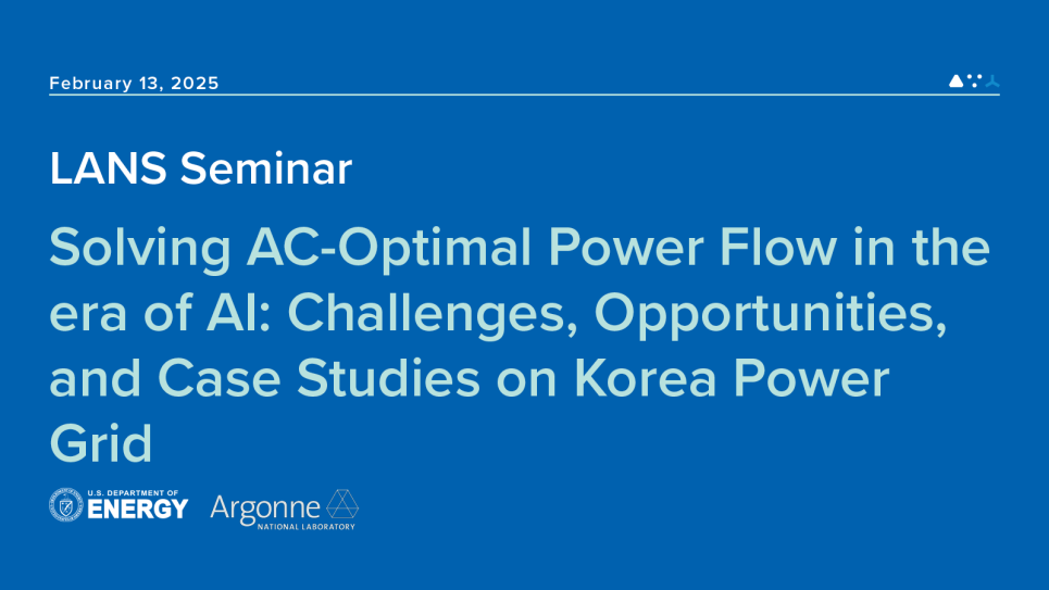LANS Seminar Graphic featuring the title and date for the event.