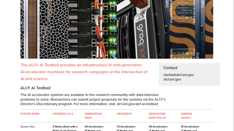 ALCF AI Testbed