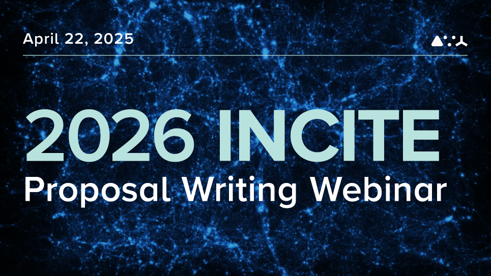2026 INCITE Webinar graphic with text and background