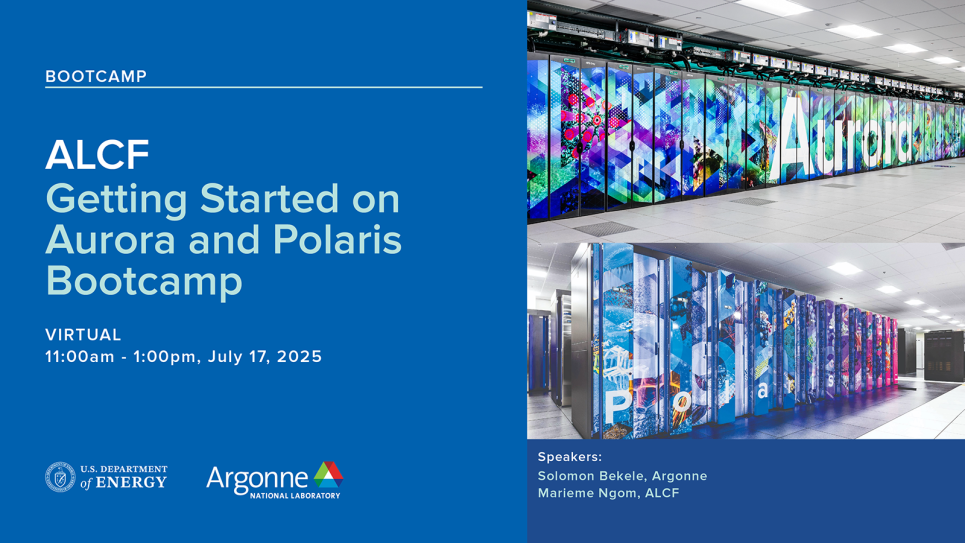 Getting Started graphic featuring image of Aurora and Polaris with text featuring the title, date, and speaker names.