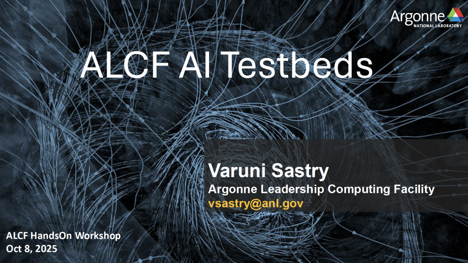 First slide of the deck.