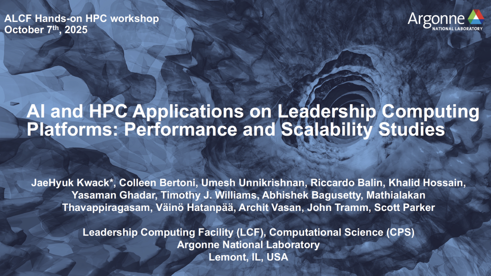 First slide of the deck.