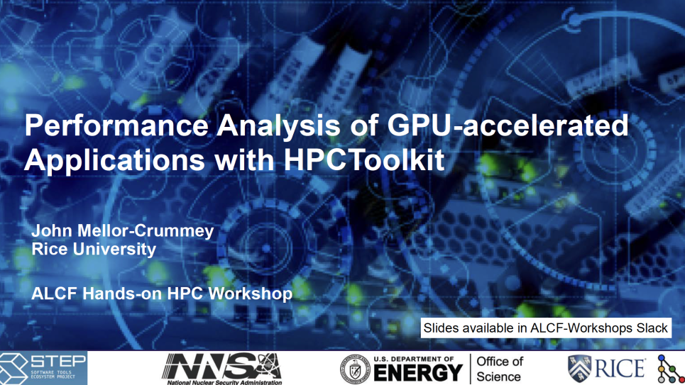 First slide of the deck.