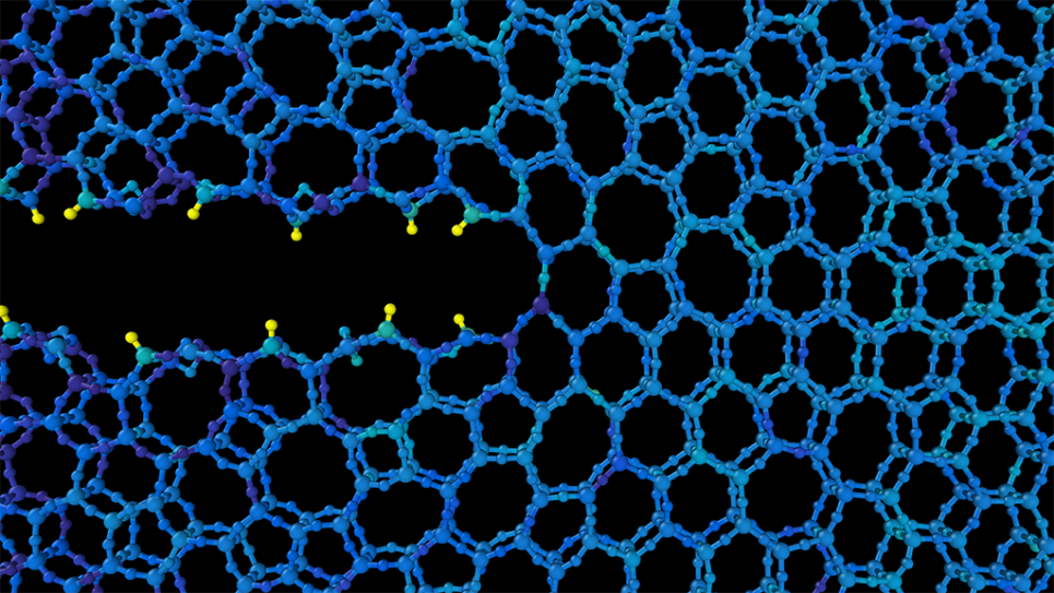 Crack propagation in a two-dimensional bilayer of amorphous silicon dioxide modeled with a polarizable interatomic potential Crack propagation in a two-dimensional bilayer of amorphous silicon dioxide modeled with a polarizable interatomic potential
