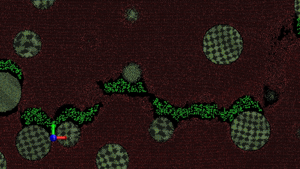simulation of the oxidation of a fractured alumina matrix embedded with silicon carbide nanoparticles simulation of the oxidation of a fractured alumina matrix embedded with silicon carbide nanoparticles