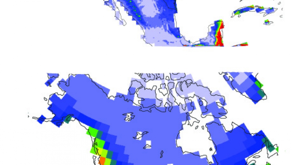 Precipitation rates simulated by RCM and GCM Precipitation rates simulated by RCM and GCM