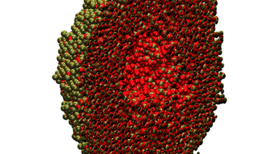 A gas phase oxidation leading to formation of hollow oxide iron nanoparticle. A gas phase oxidation leading to formation of hollow oxide iron nanoparticle.