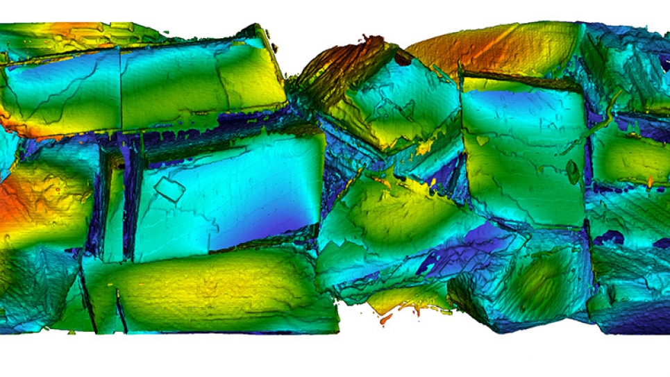 Transient pH on calcite grains in capillary tube experiment. 1 billion grid points computed on 48K cores. 1 micron resolution. Transient pH on calcite grains in capillary tube experiment. 1 billion grid points computed on 48K cores. 1 micron resolution.